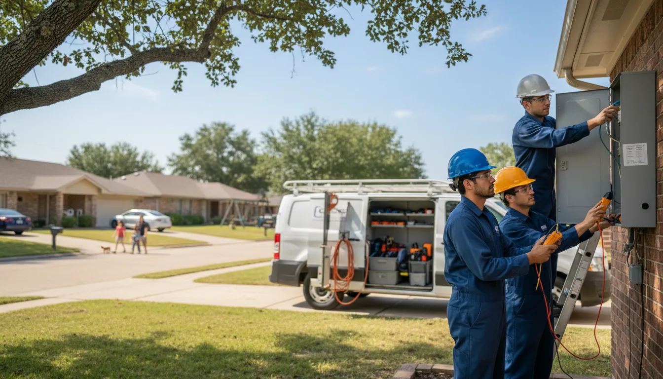 Certified electrician providing emergency electrical services in Marathon, TX